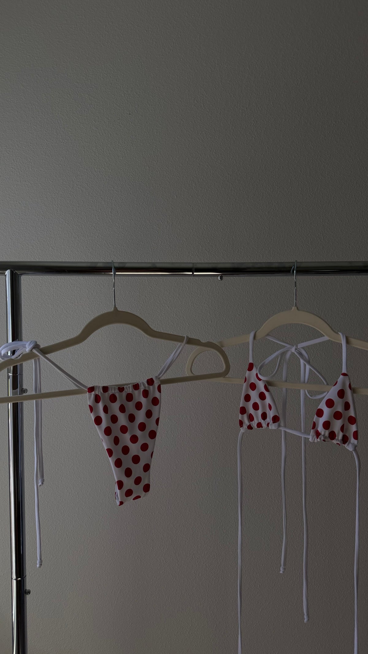 White Micro Polka Dot