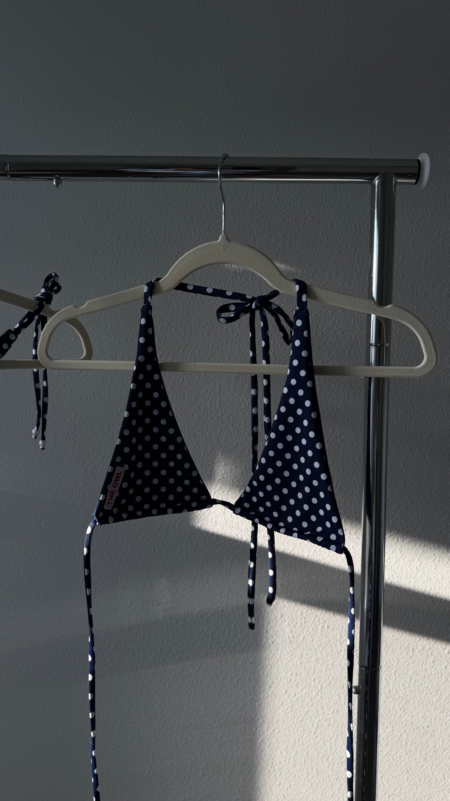 Navy Polka Dot