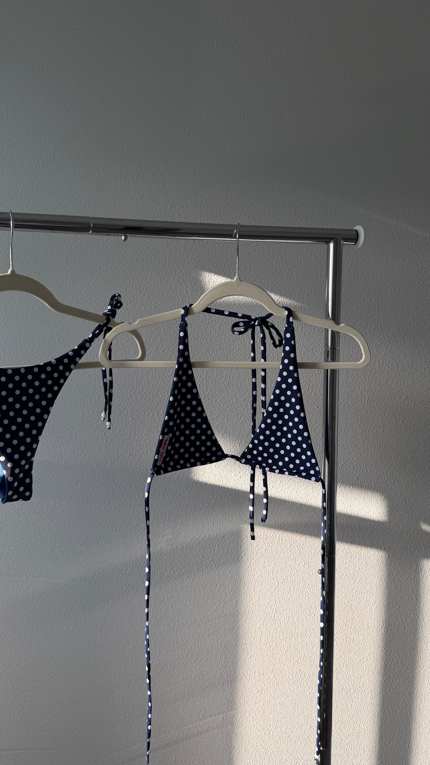Navy Polka Dot
