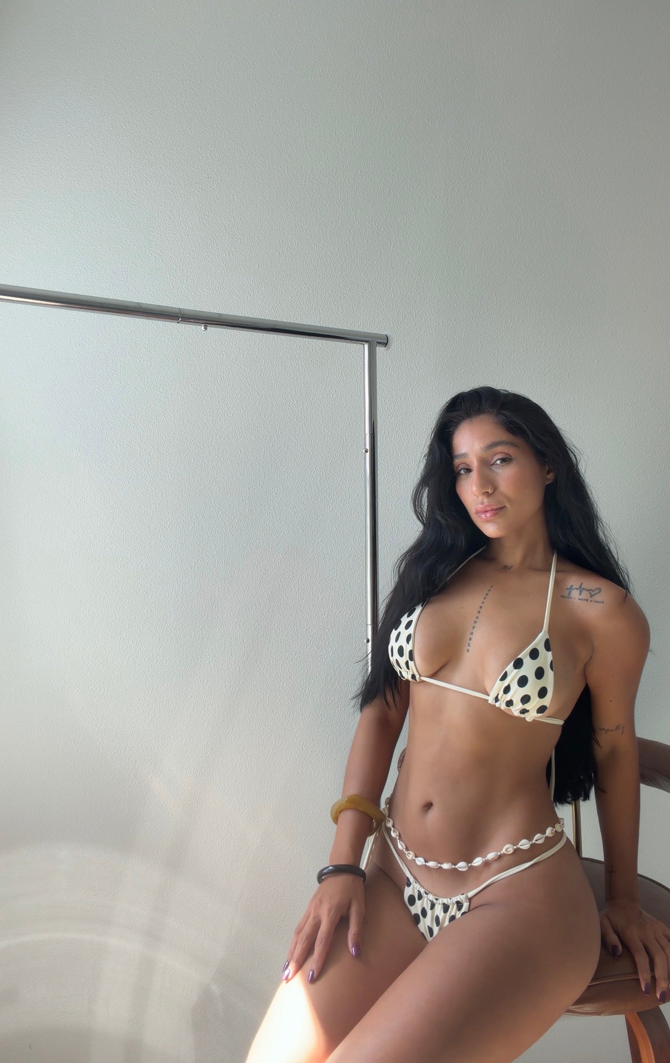 Ivory Micro Polka Dot