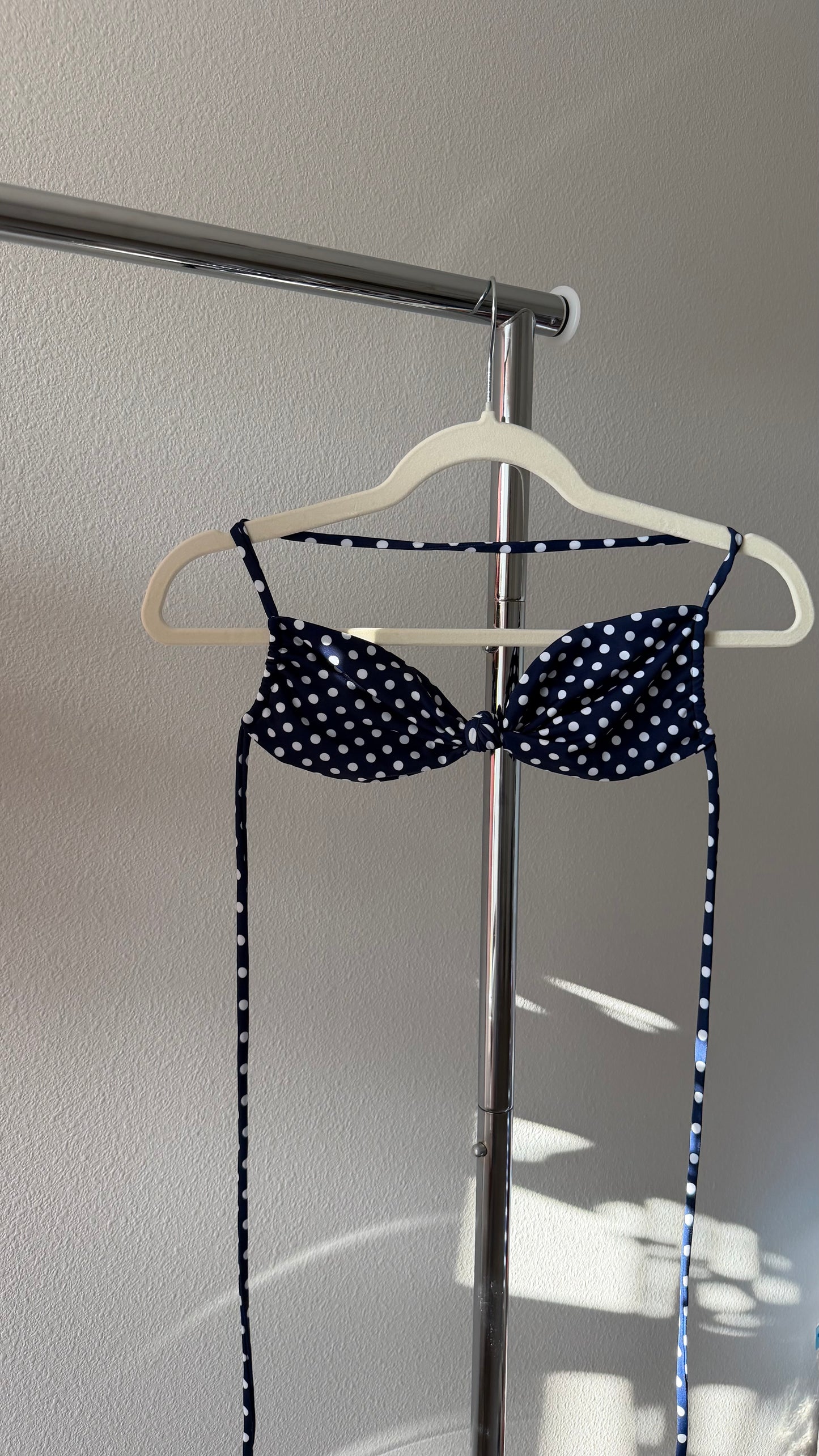 Navy Polka Dot